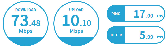 Wi-Fi（5GHz）で接続した場合